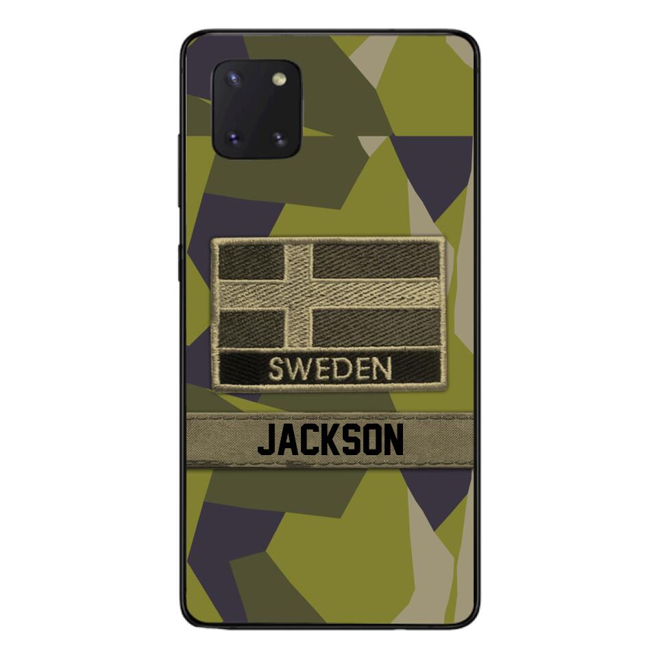 Personalized Swedish Soldier Camo Phone Case Printed 22MAR-MQ11