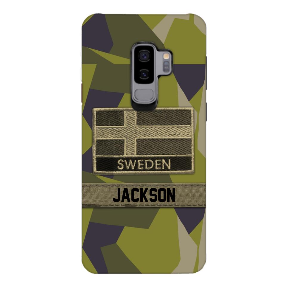 Personalized Swedish Soldier Camo Phone Case Printed 22MAR-MQ11