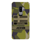 Personalized Swedish Soldier Camo Phone Case Printed 22MAR-MQ11