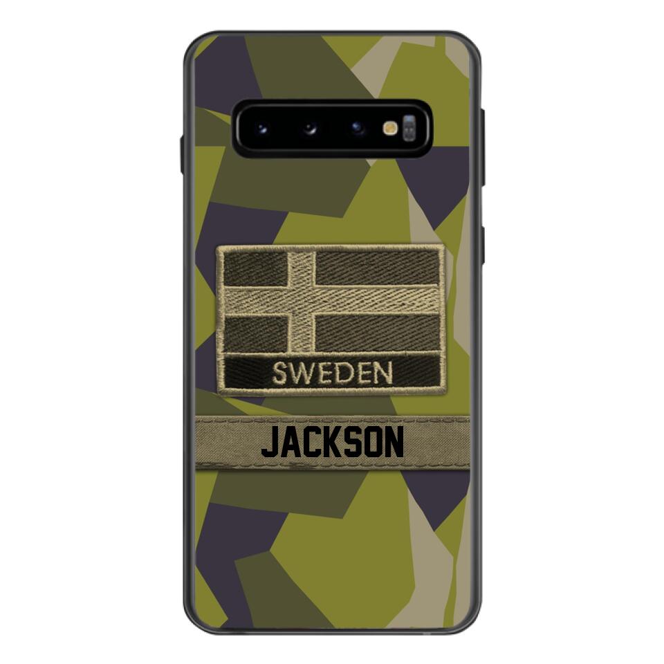 Personalized Swedish Soldier Camo Phone Case Printed 22MAR-MQ11