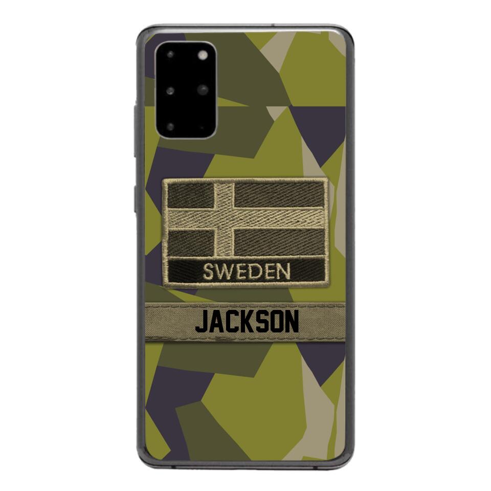 Personalized Swedish Soldier Camo Phone Case Printed 22MAR-MQ11