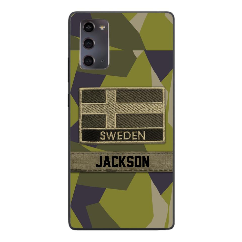 Personalized Swedish Soldier Camo Phone Case Printed 22MAR-MQ11