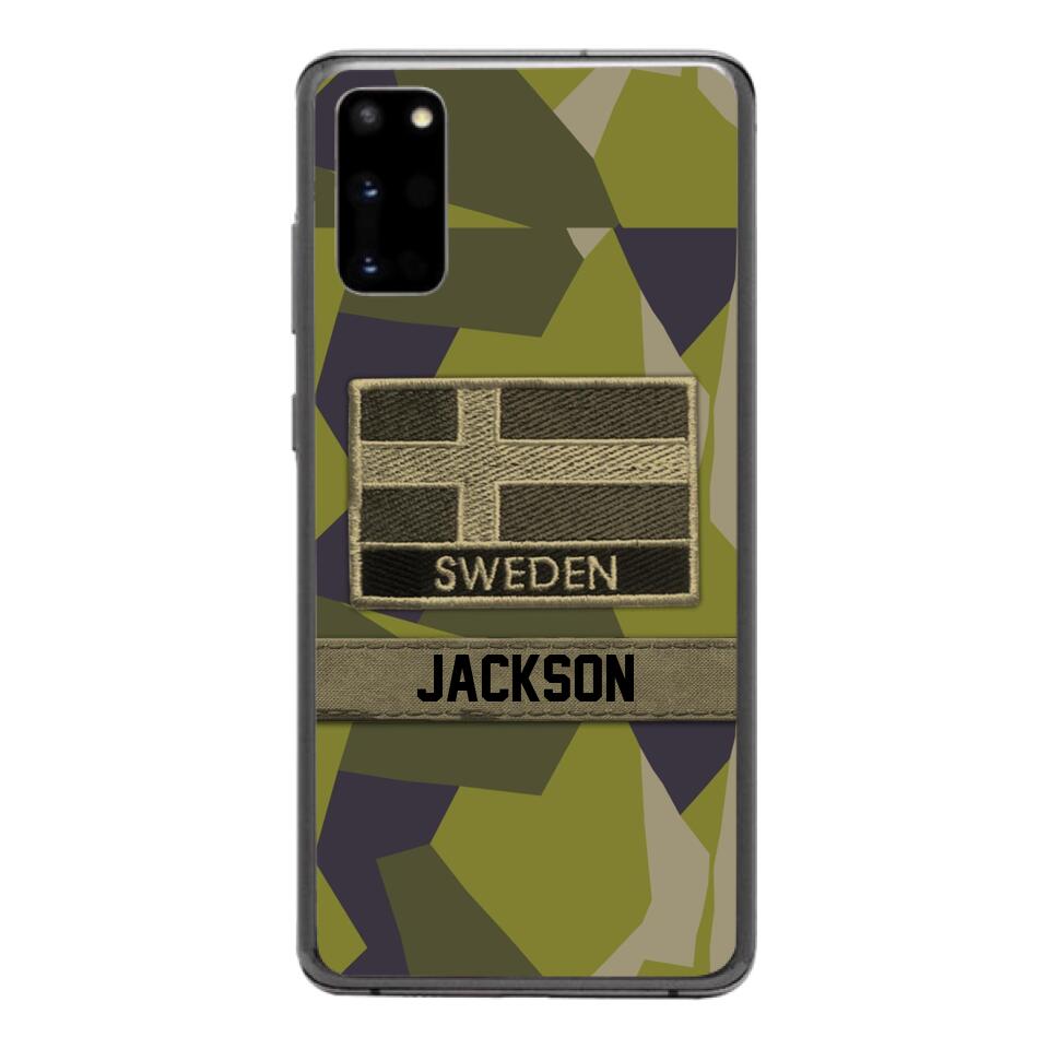 Personalized Swedish Soldier Camo Phone Case Printed 22MAR-MQ11