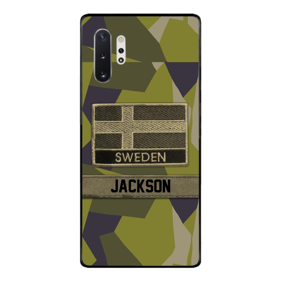 Personalized Swedish Soldier Camo Phone Case Printed 22MAR-MQ11
