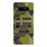 Personalized Swedish Soldier Camo Phone Case Printed 22MAR-MQ11