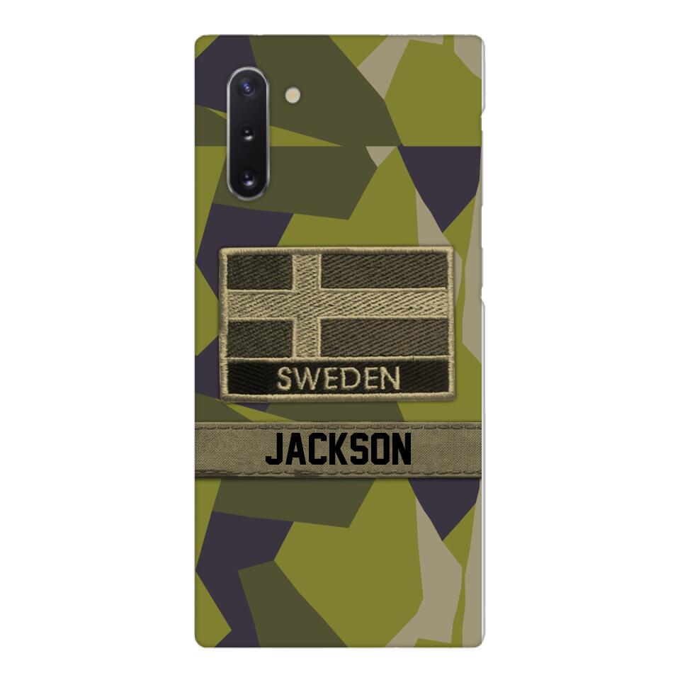 Personalized Swedish Soldier Camo Phone Case Printed 22MAR-MQ11