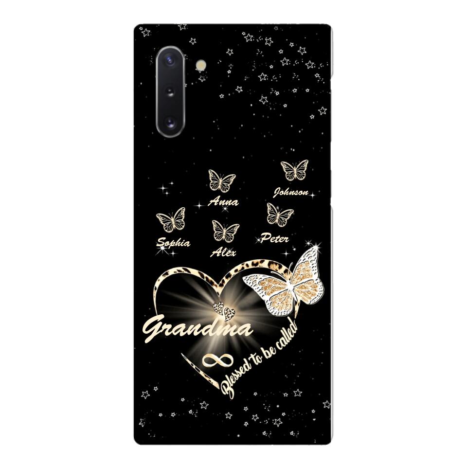PERSONALIZED BLESSED TO BE CALLED GRANDMA KID NAME PHONECASE VHHC1403