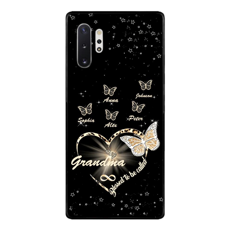 PERSONALIZED BLESSED TO BE CALLED GRANDMA KID NAME PHONECASE VHHC1403