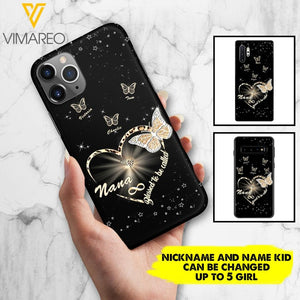 PERSONALIZED BLESSED TO BE CALLED GRANDMA KID NAME PHONECASE VHHC1403