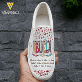 Personalized Blessed To Be Called Grandma Kid Name Vans Slip On Printed Mar-15