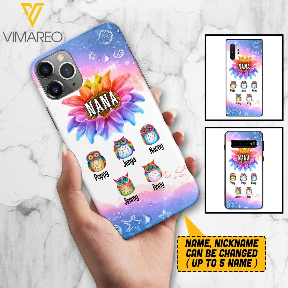 PERSONALIZED BLESSED TO BE CALLED NANA KID NAME PHONECASE V3Q