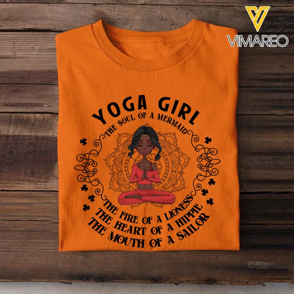 DH Personalized Yoga Girl Tshirt Printed HQ15