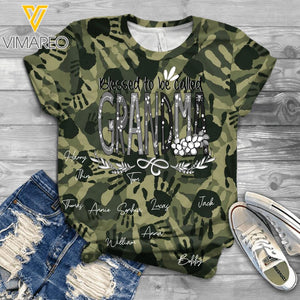 Personalized Blessed To Be Called Grandma Kid Tshirt Printed 22MAR-DT17