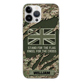 PERSONALIZED U.K VETERAN CAMO PHONECASE QTTN1803