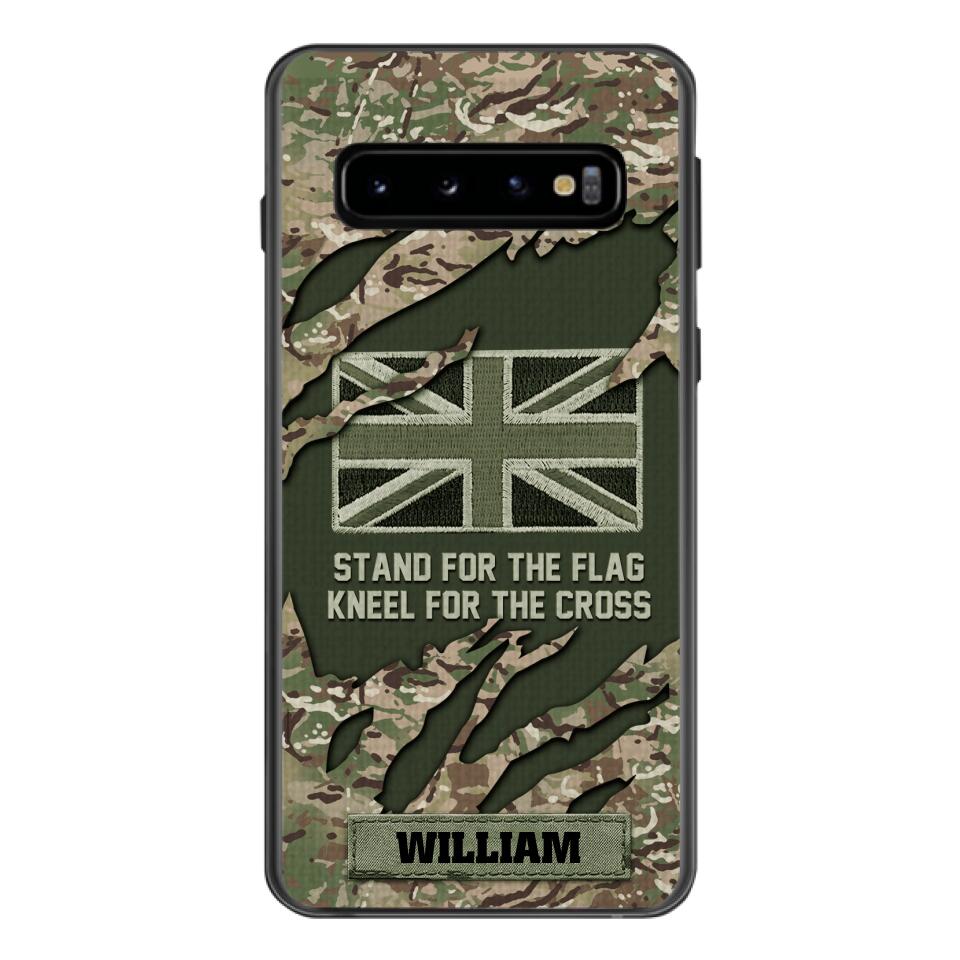 PERSONALIZED U.K VETERAN CAMO PHONECASE QTTN1803