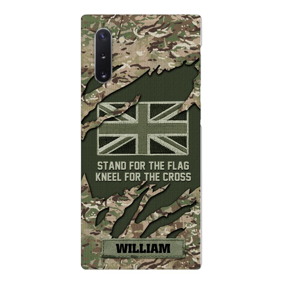 PERSONALIZED U.K VETERAN CAMO PHONECASE QTTN1803