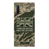 PERSONALIZED U.K VETERAN CAMO PHONECASE QTTN1803