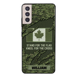 PERSONALIZED CANADIAN VETERAN CAMO PHONECASE QTTN1803