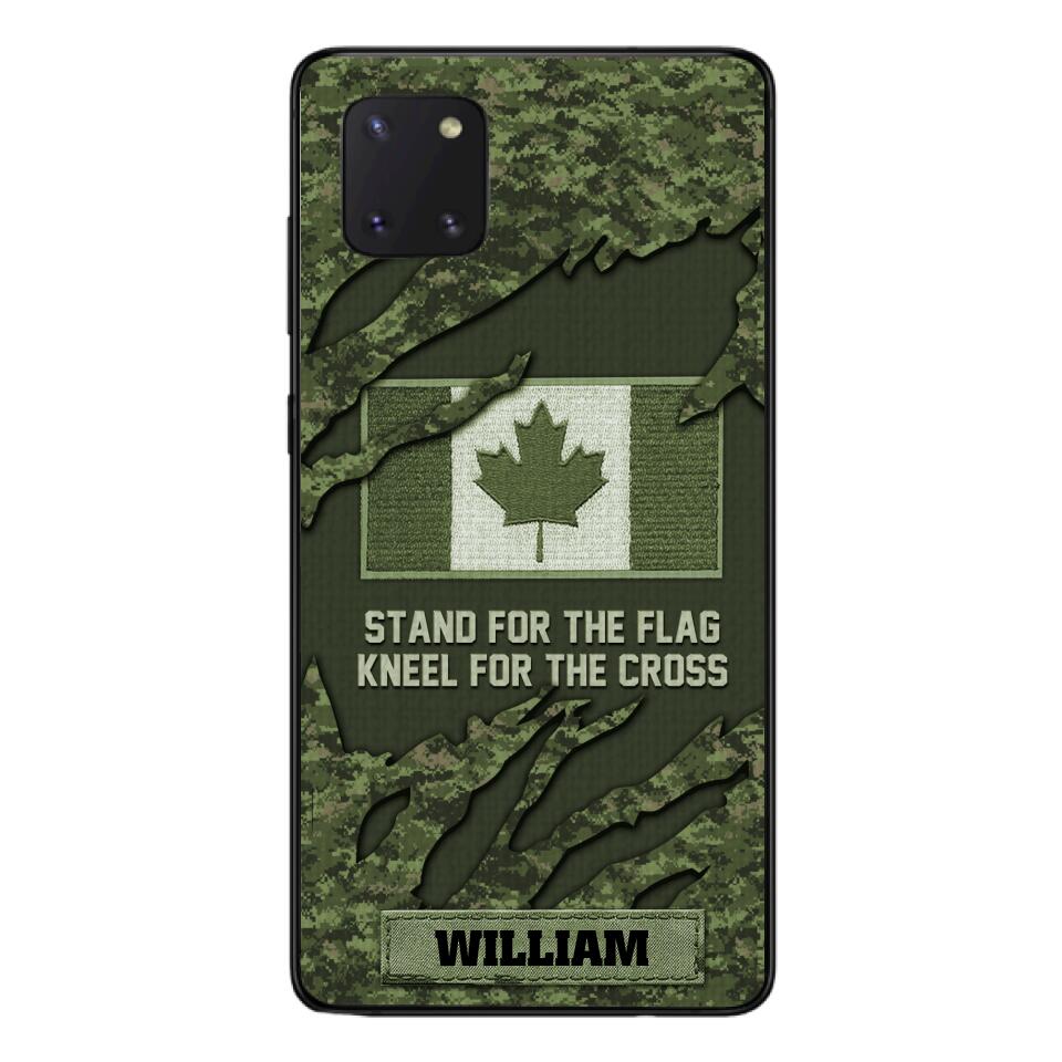 PERSONALIZED CANADIAN VETERAN CAMO PHONECASE QTTN1803