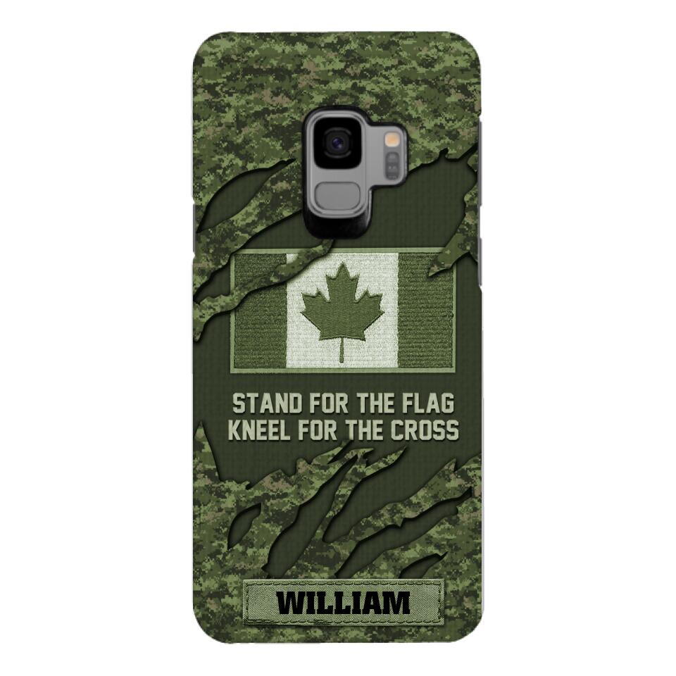 PERSONALIZED CANADIAN VETERAN CAMO PHONECASE QTTN1803