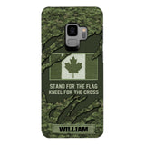 PERSONALIZED CANADIAN VETERAN CAMO PHONECASE QTTN1803