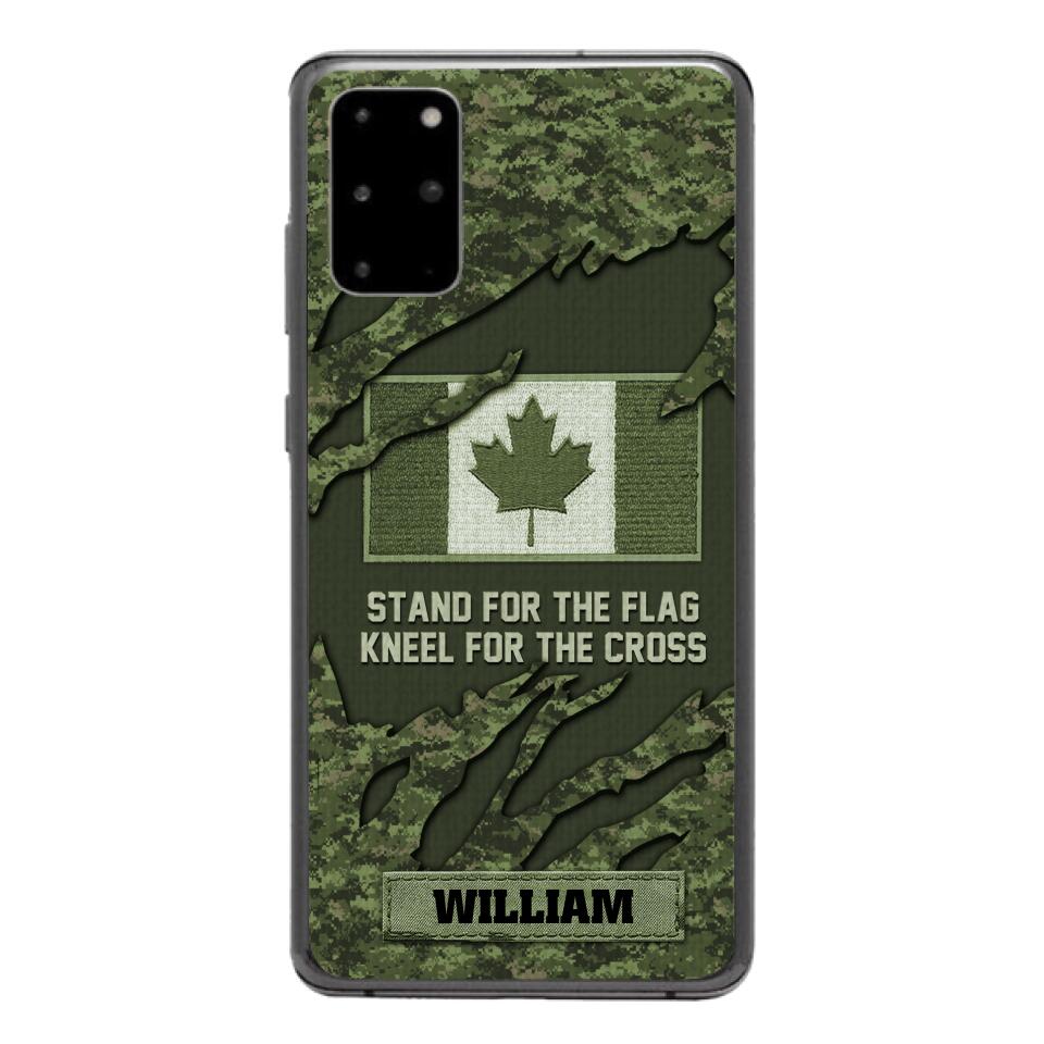 PERSONALIZED CANADIAN VETERAN CAMO PHONECASE QTTN1803