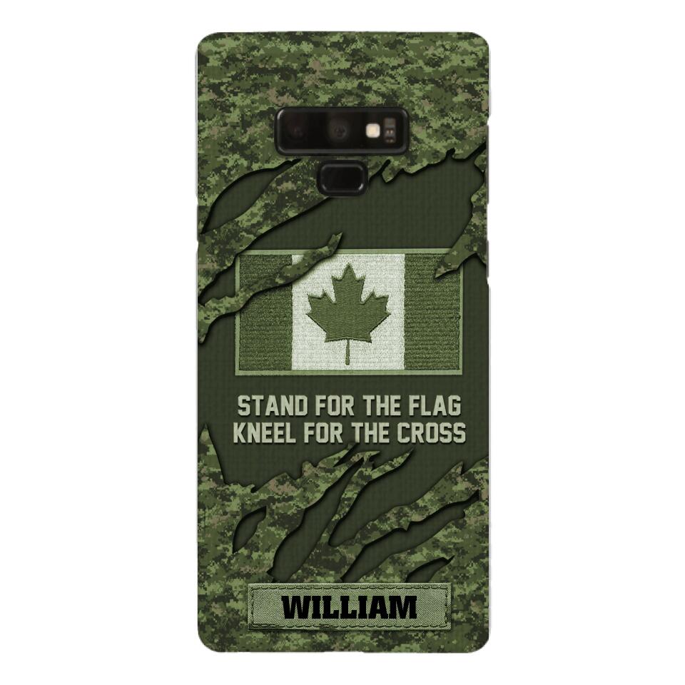 PERSONALIZED CANADIAN VETERAN CAMO PHONECASE QTTN1803