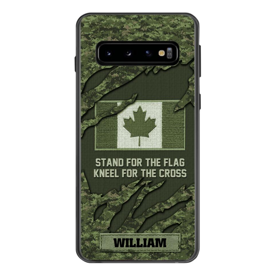 PERSONALIZED CANADIAN VETERAN CAMO PHONECASE QTTN1803