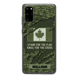 PERSONALIZED CANADIAN VETERAN CAMO PHONECASE QTTN1803
