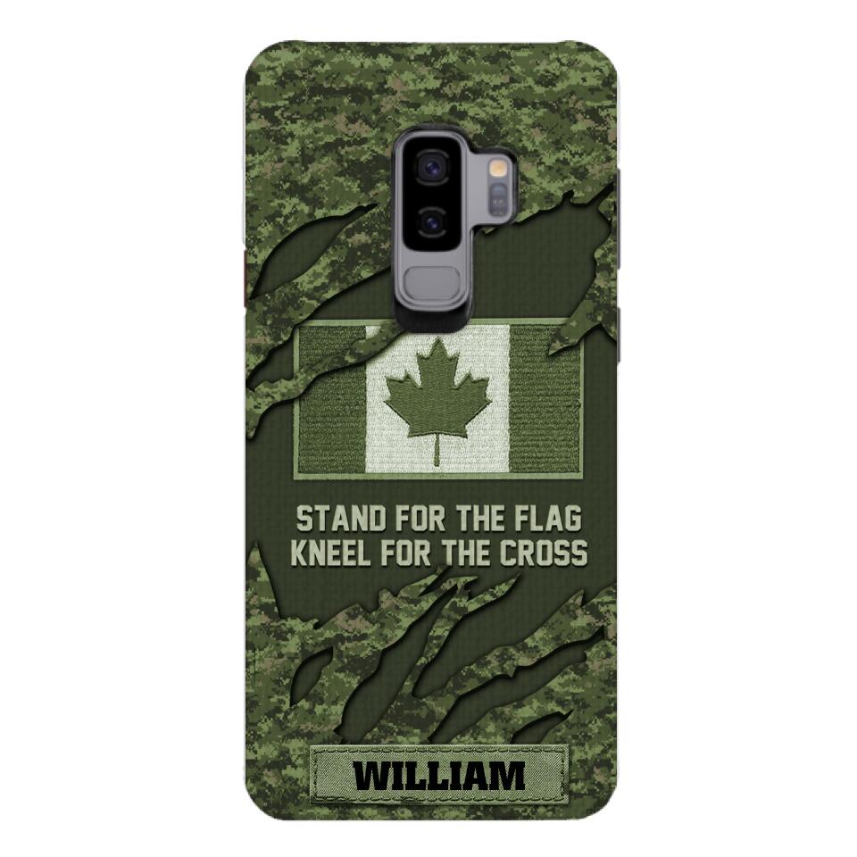 PERSONALIZED CANADIAN VETERAN CAMO PHONECASE QTTN1803
