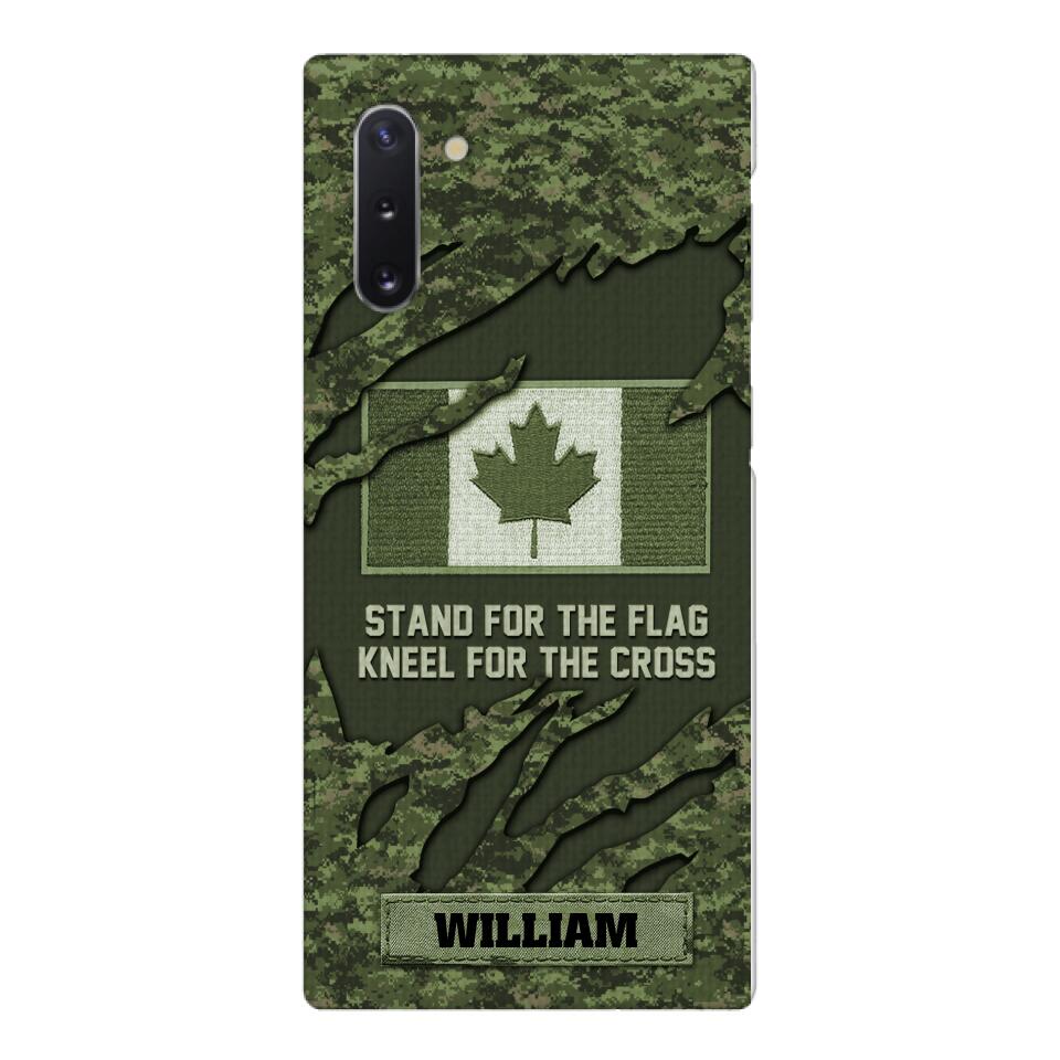 PERSONALIZED CANADIAN VETERAN CAMO PHONECASE QTTN1803