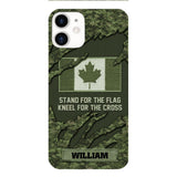 PERSONALIZED CANADIAN VETERAN CAMO PHONECASE QTTN1803