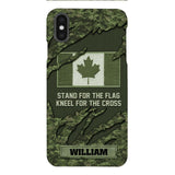 PERSONALIZED CANADIAN VETERAN CAMO PHONECASE QTTN1803