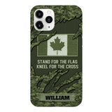 PERSONALIZED CANADIAN VETERAN CAMO PHONECASE QTTN1803