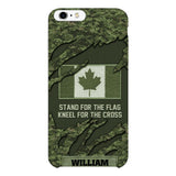 PERSONALIZED CANADIAN VETERAN CAMO PHONECASE QTTN1803