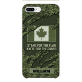 PERSONALIZED CANADIAN VETERAN CAMO PHONECASE QTTN1803