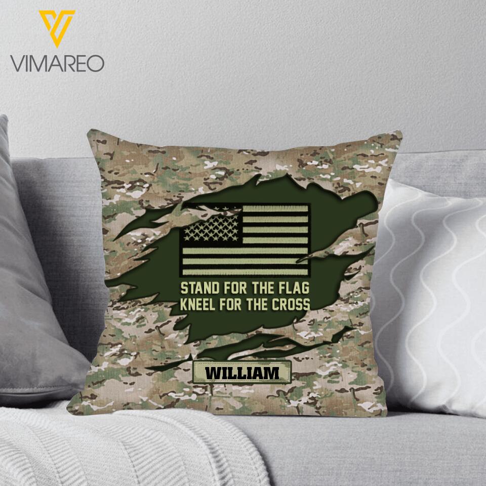 PERSONALIZED U.S VETERAN CAMO PILLOW QTTQ1903