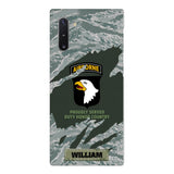 PERSONALIZED U.S VETERAN WITH DIVISION CAMO PHONECASE QTHC1903