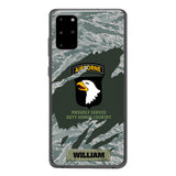 PERSONALIZED U.S VETERAN WITH DIVISION CAMO PHONECASE QTHC1903