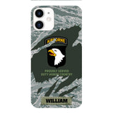 PERSONALIZED U.S VETERAN WITH DIVISION CAMO PHONECASE QTHC1903