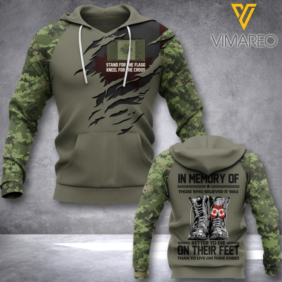 PERSONALIZED CANADIAN VETERAN CAMO HOODIE DTTQ1903