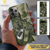 Personalized Canadian Soldier Camo Phone Case Printed 22MAR-DT19