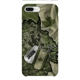 Personalized Canadian Soldier Camo Phone Case Printed 22MAR-DT19