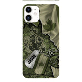 Personalized Canadian Soldier Camo Phone Case Printed 22MAR-DT19