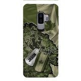 Personalized Canadian Soldier Camo Phone Case Printed 22MAR-DT19
