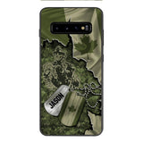 Personalized Canadian Soldier Camo Phone Case Printed 22MAR-DT19