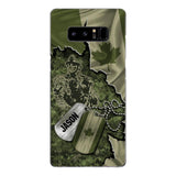 Personalized Canadian Soldier Camo Phone Case Printed 22MAR-DT19