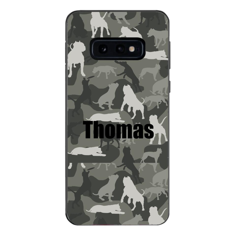 Pitbull camo Phonecase T3Q