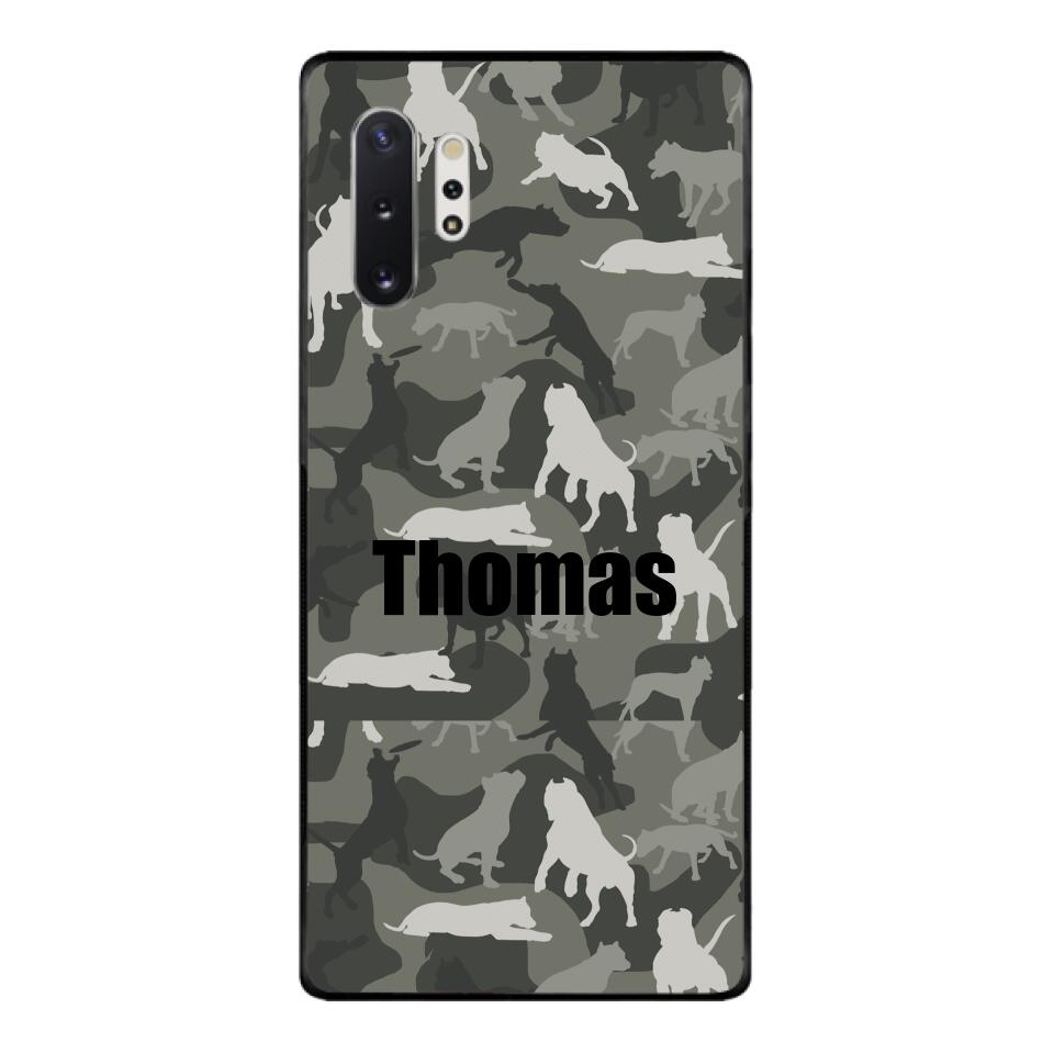 Pitbull camo Phonecase T3Q