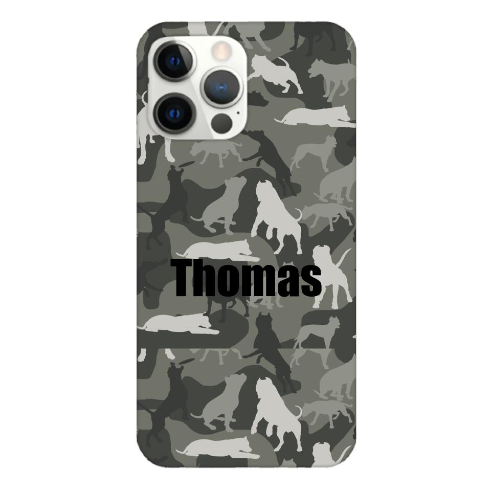 Pitbull camo Phonecase T3Q